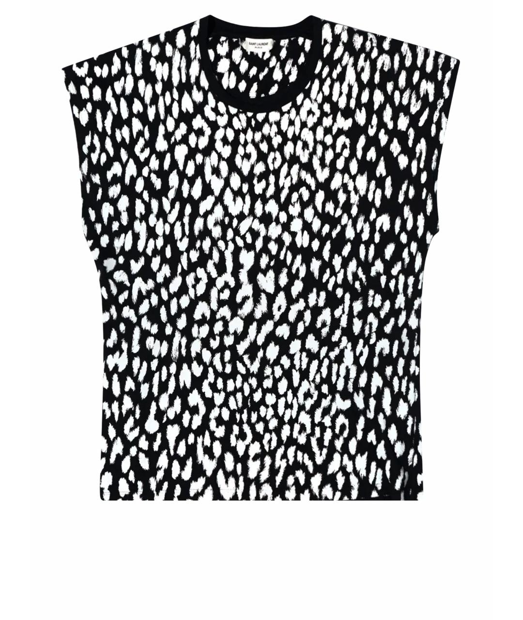 SAINT LAURENT Мульти хлопковая футболка, фото 1