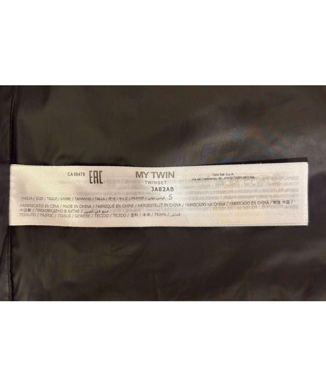 TWIN-SET Черная хлопковая куртка, фото 5