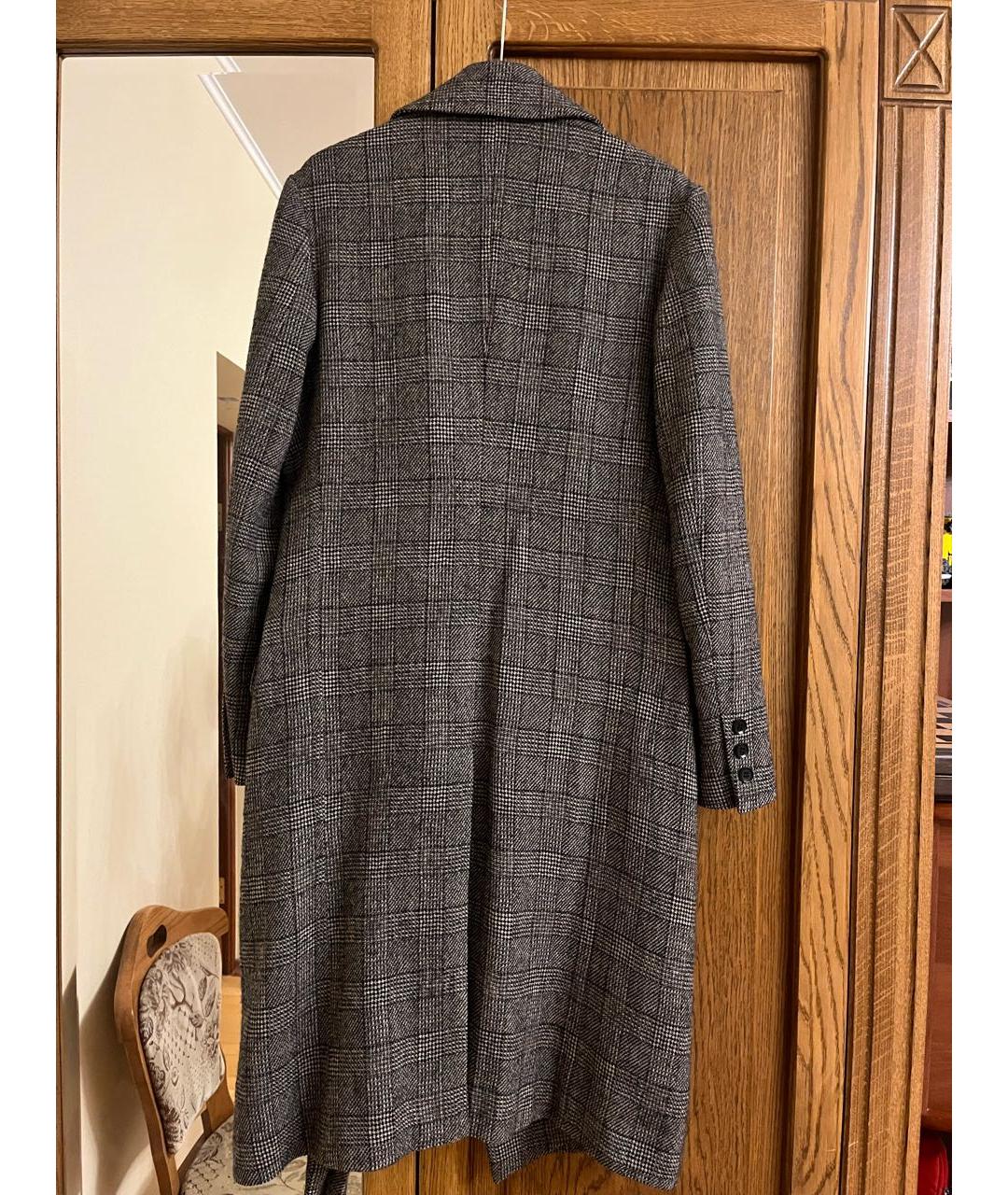 YOHJI YAMAMOTO Серое шерстяное пальто, фото 2