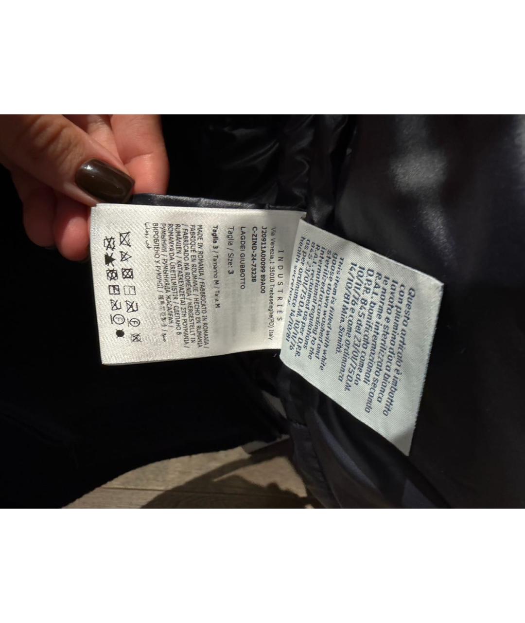 MONCLER Темно-синяя твидовая куртка, фото 6