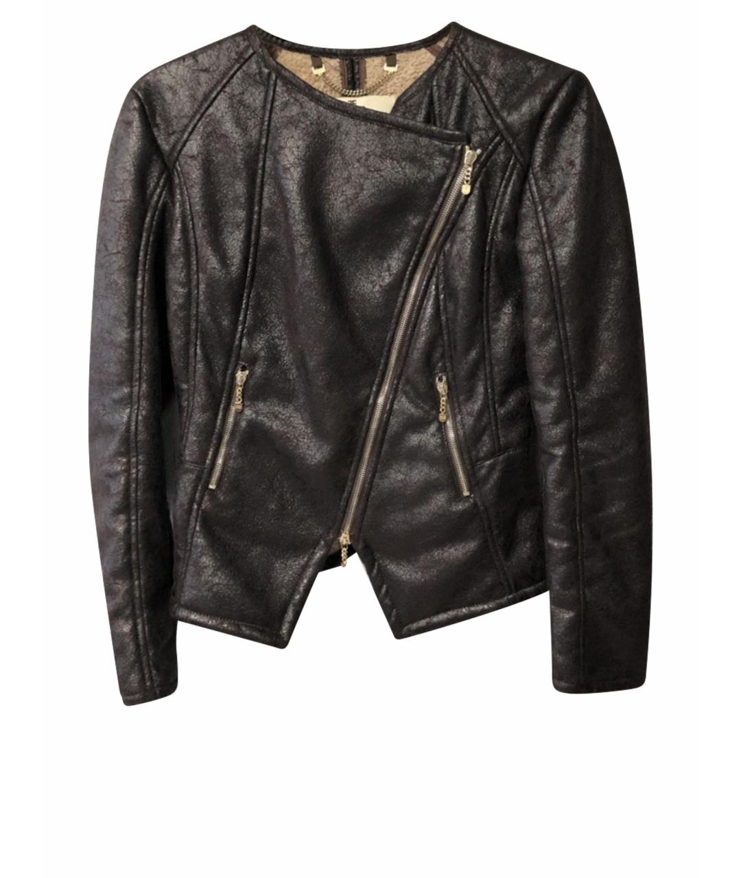 ELISABETTA FRANCHI Коричневая шерстяная дубленка, фото 1