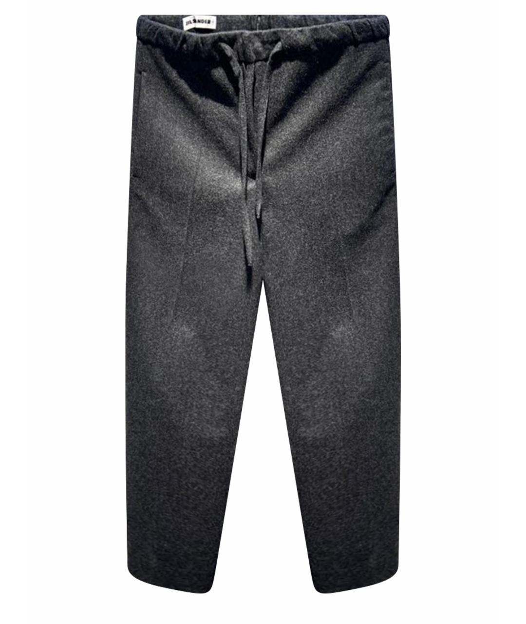 JIL SANDER Серые прямые брюки, фото 1