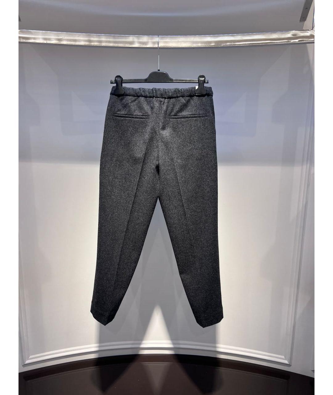 JIL SANDER Серые прямые брюки, фото 2