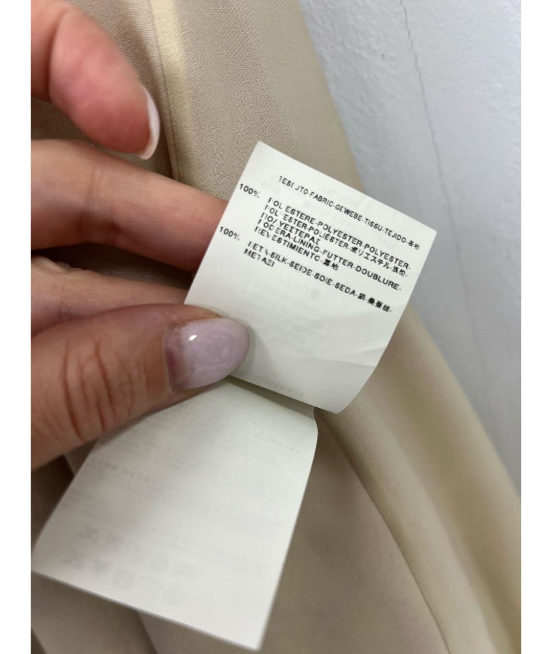 SAINT LAURENT Красное полиэстеровое коктейльное платье, фото 6