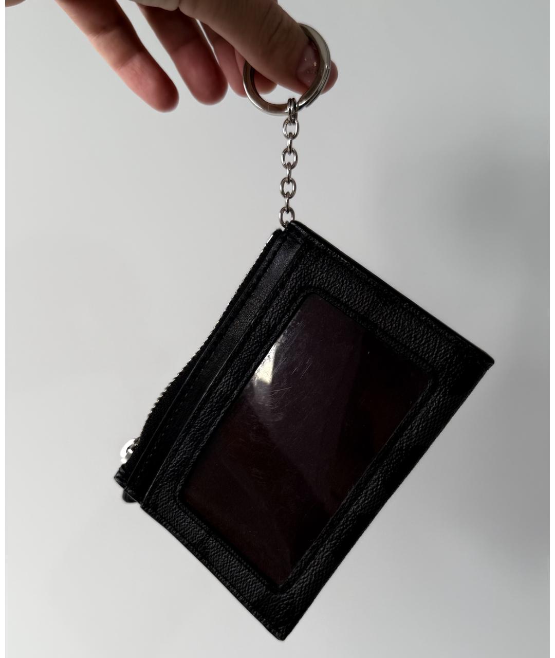 COACH Черный кожаный кардхолдер, фото 3