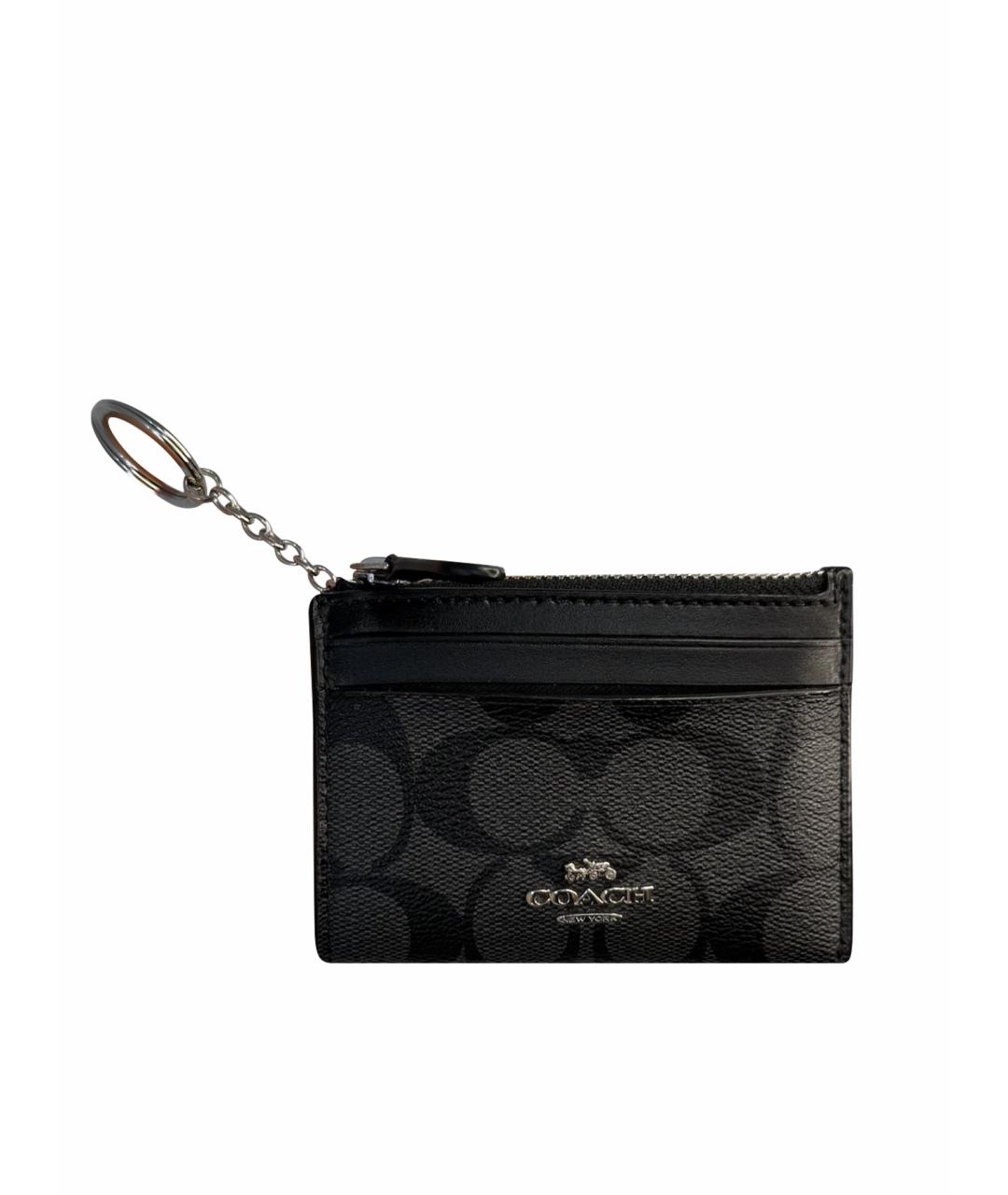 COACH Черный кожаный кардхолдер, фото 1