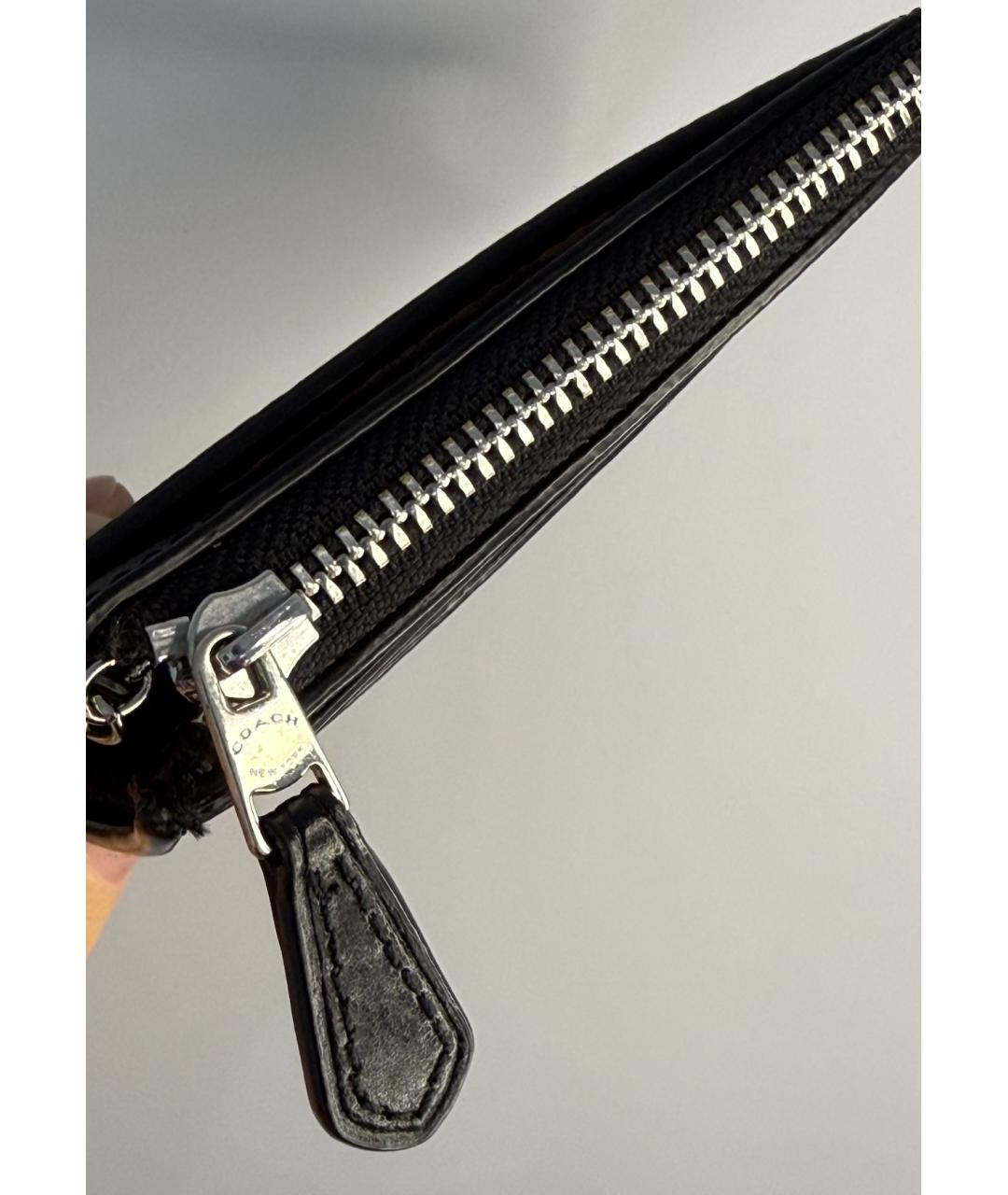COACH Черный кожаный кардхолдер, фото 6
