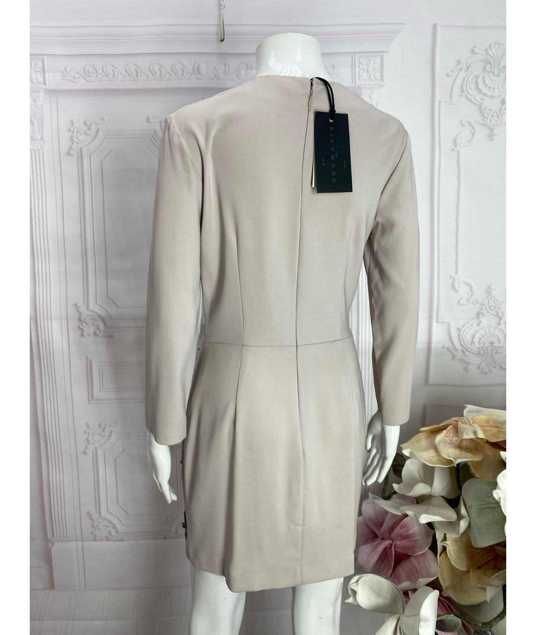 JOHN RICHMOND Розовое хлопковое коктейльное платье, фото 6