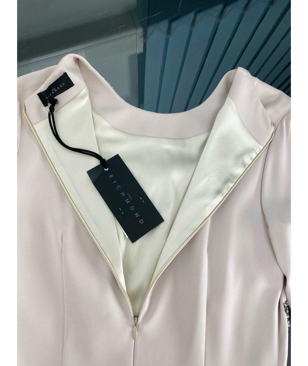 JOHN RICHMOND Розовое хлопковое коктейльное платье, фото 3