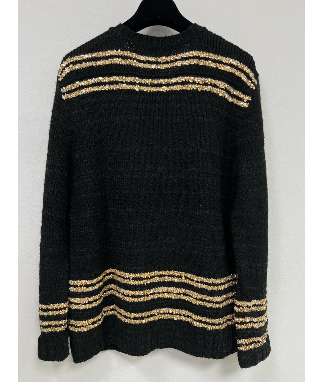 RALPH LAUREN PURPLE LABEL Черный кашемировый джемпер / свитер, фото 2