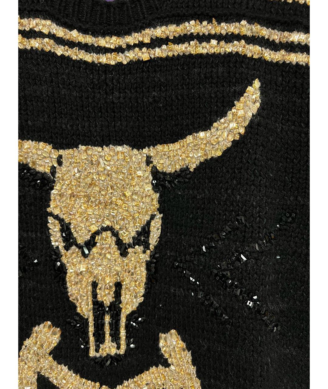 RALPH LAUREN PURPLE LABEL Черный кашемировый джемпер / свитер, фото 3