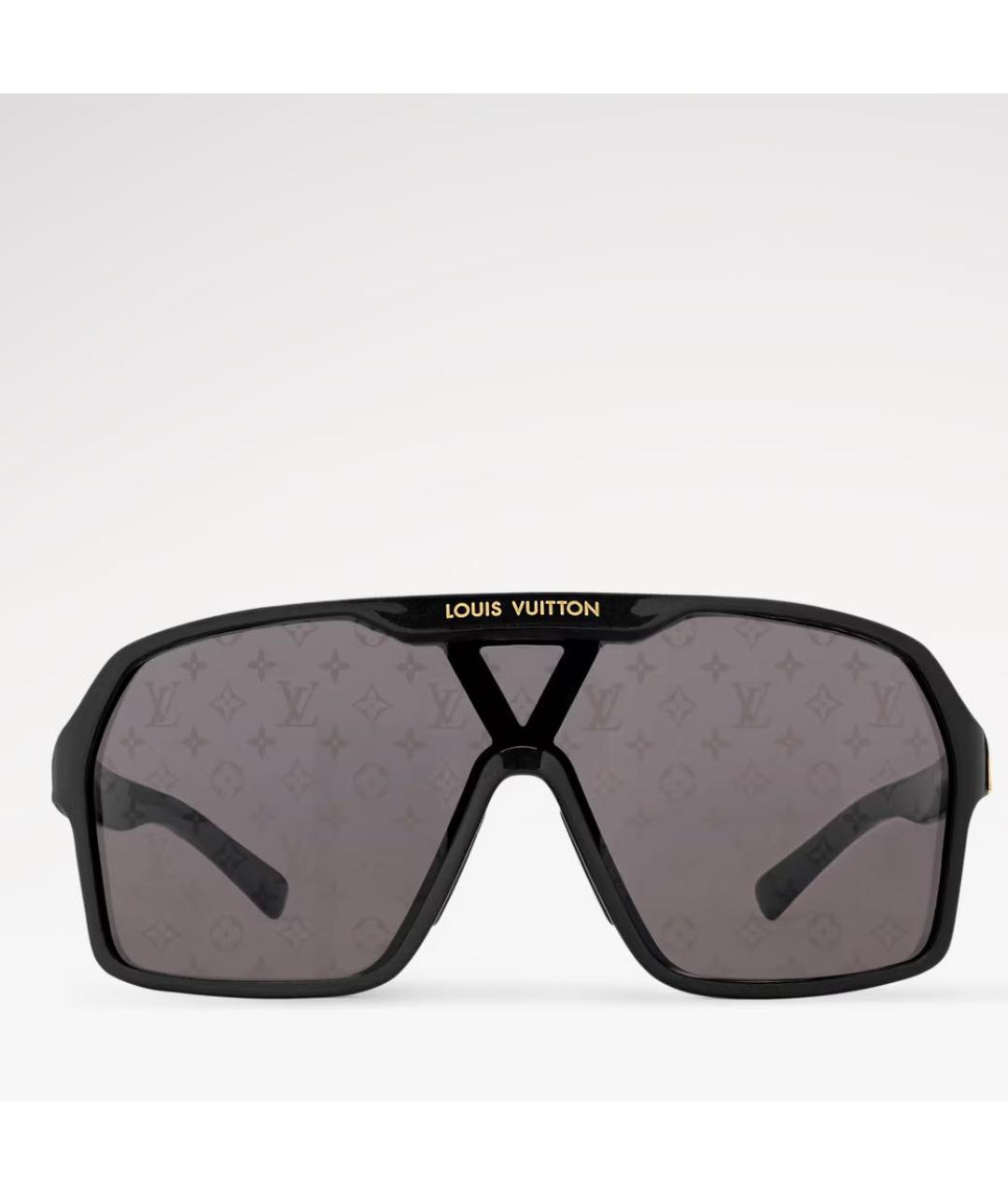 LOUIS VUITTON Черные пластиковые солнцезащитные очки, фото 3
