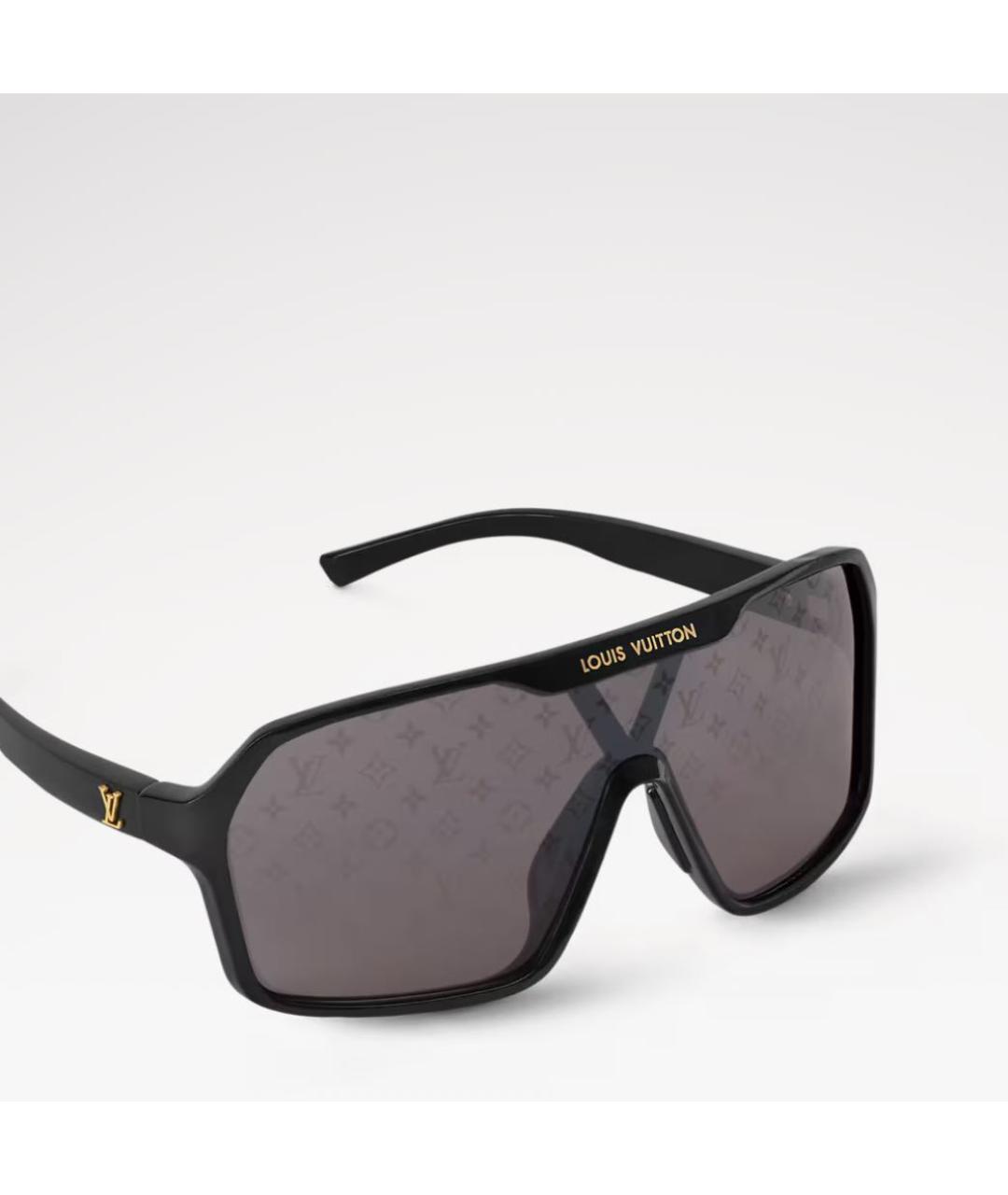 LOUIS VUITTON Черные пластиковые солнцезащитные очки, фото 2