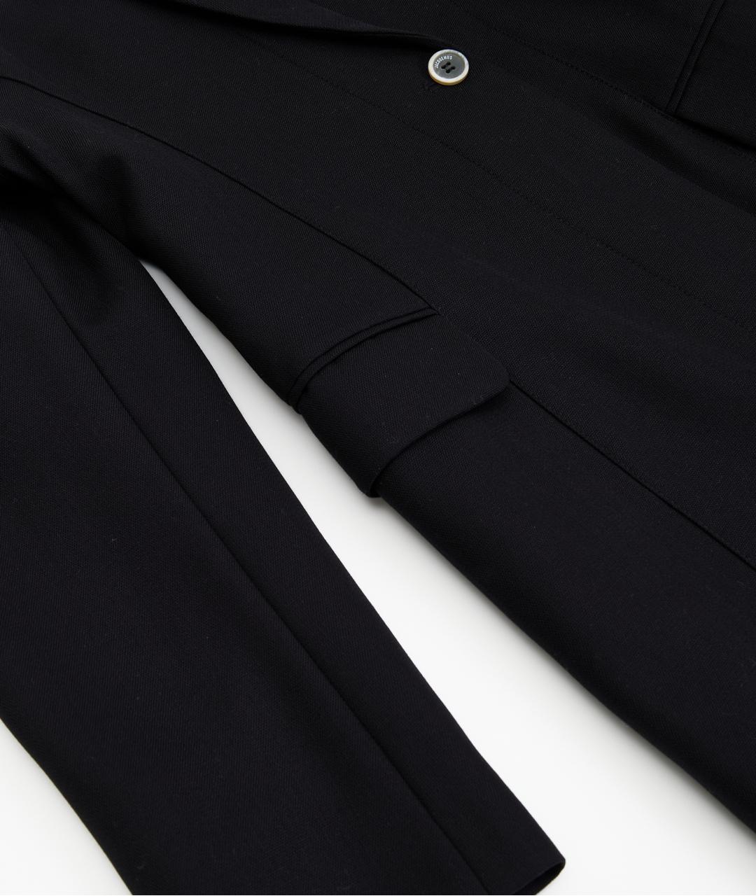 JACQUEMUS Черное шерстяное повседневное платье, фото 3