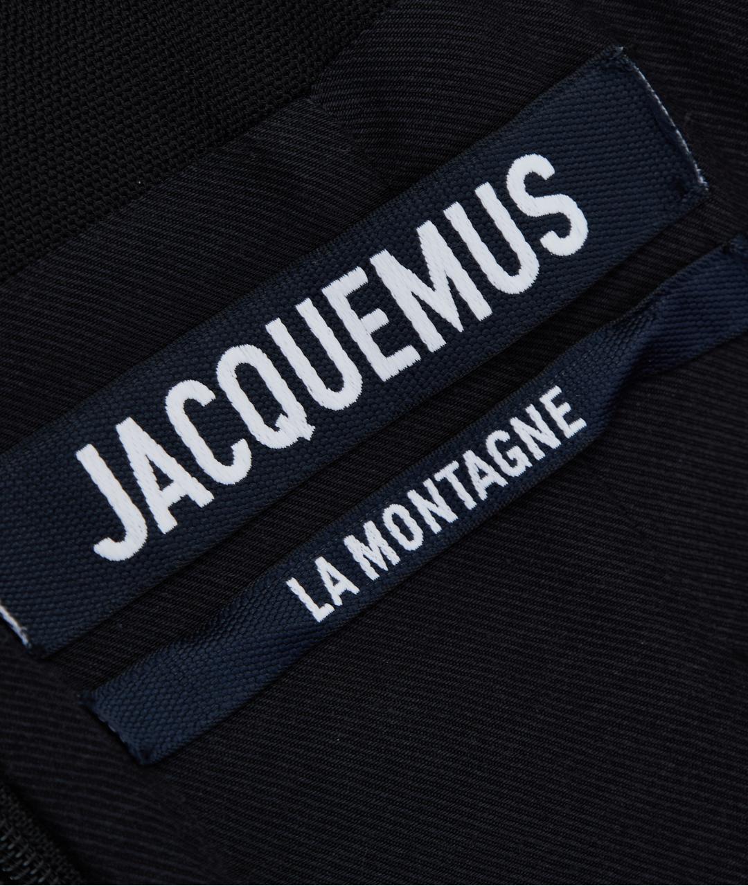 JACQUEMUS Черное шерстяное повседневное платье, фото 6