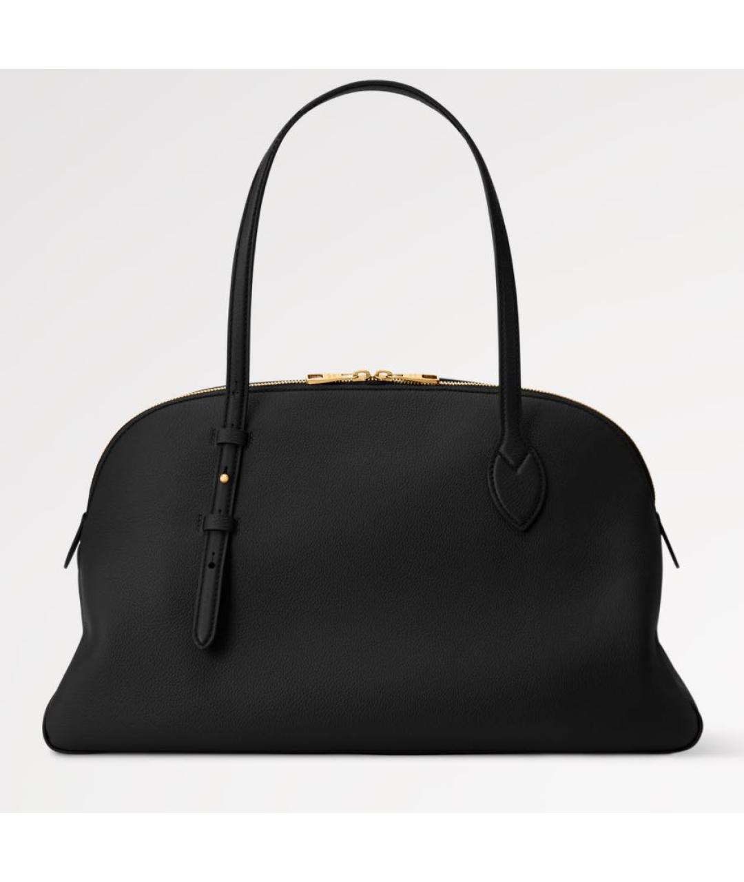 LOUIS VUITTON Черная кожаная сумка тоут, фото 2