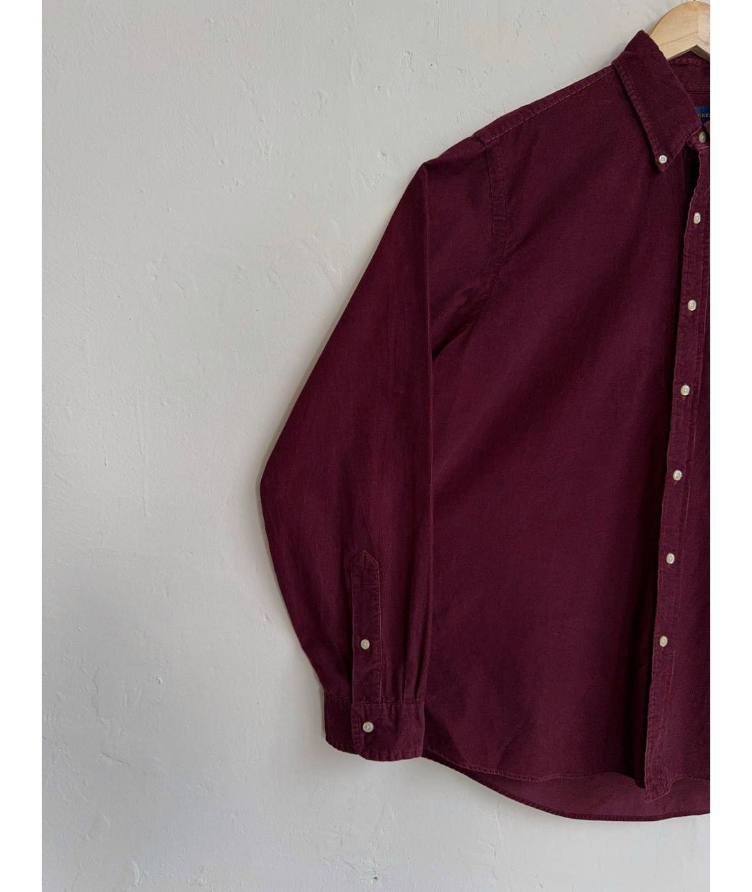 RALPH LAUREN Бордовая хлопковая кэжуал рубашка, фото 7