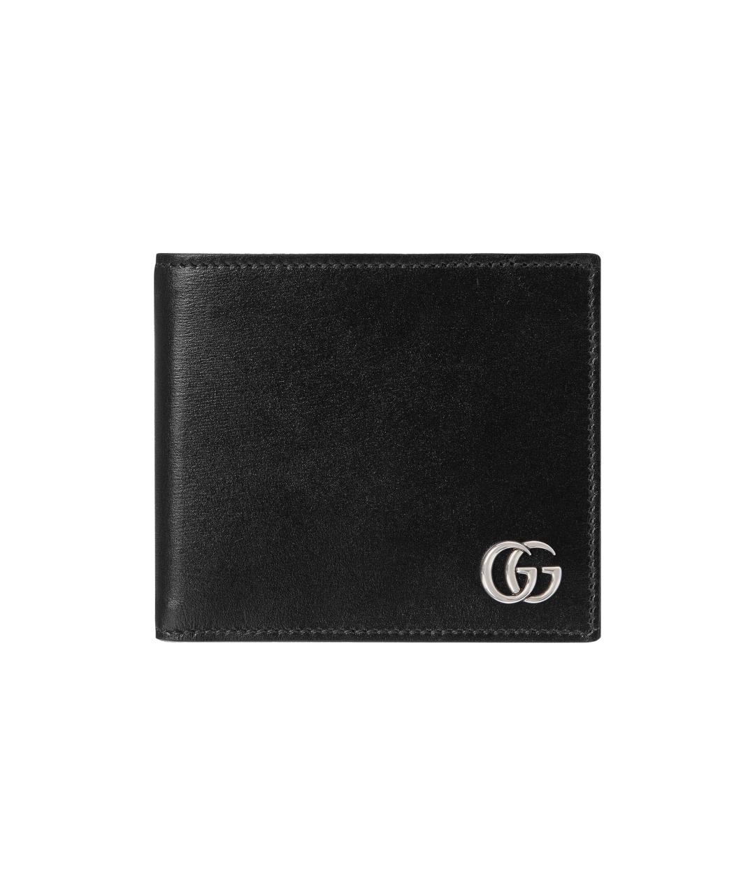 GUCCI Черный кожаный кошелек, фото 1