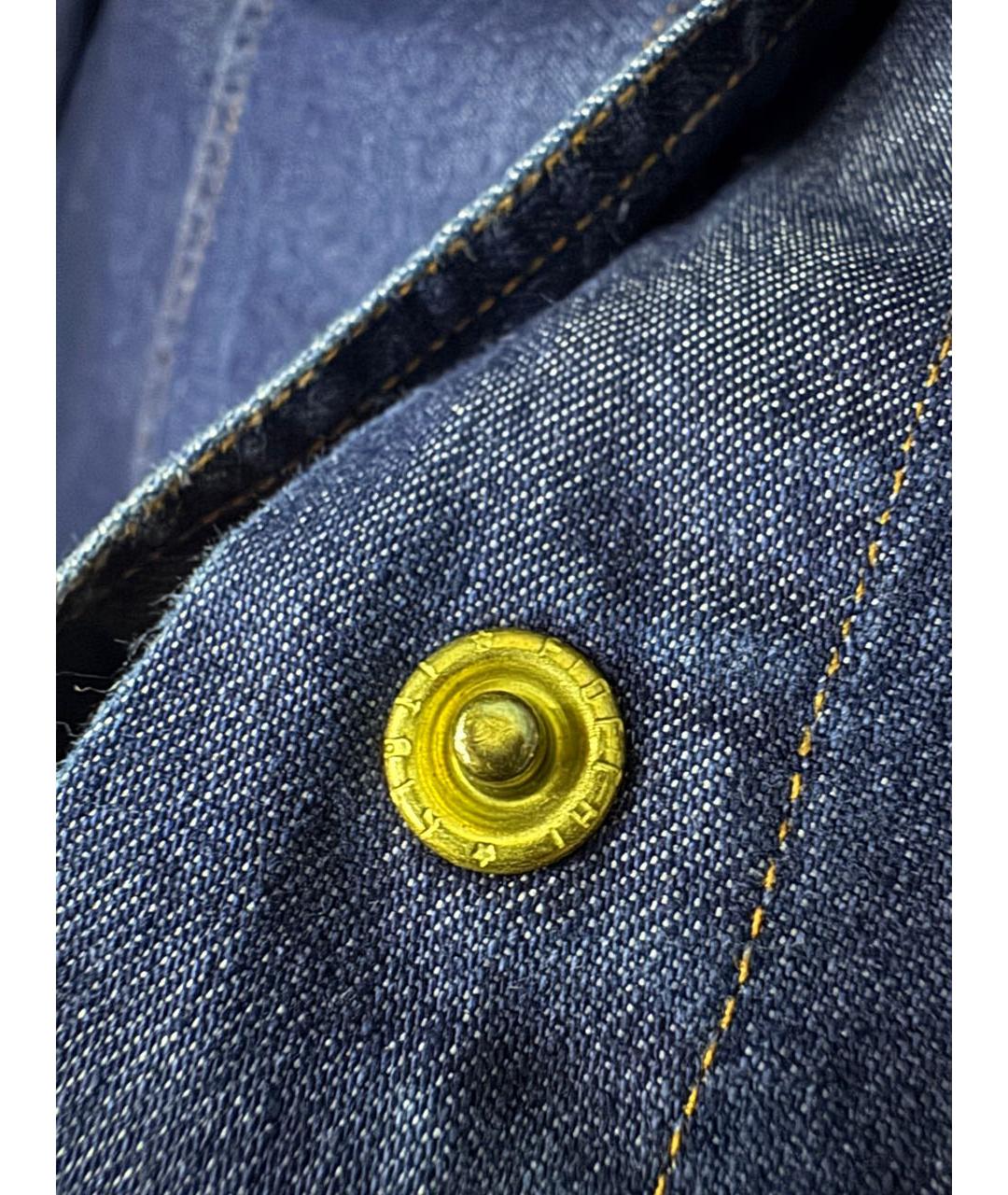 DOLCE&GABBANA Темно-синяя деним рубашка, фото 3