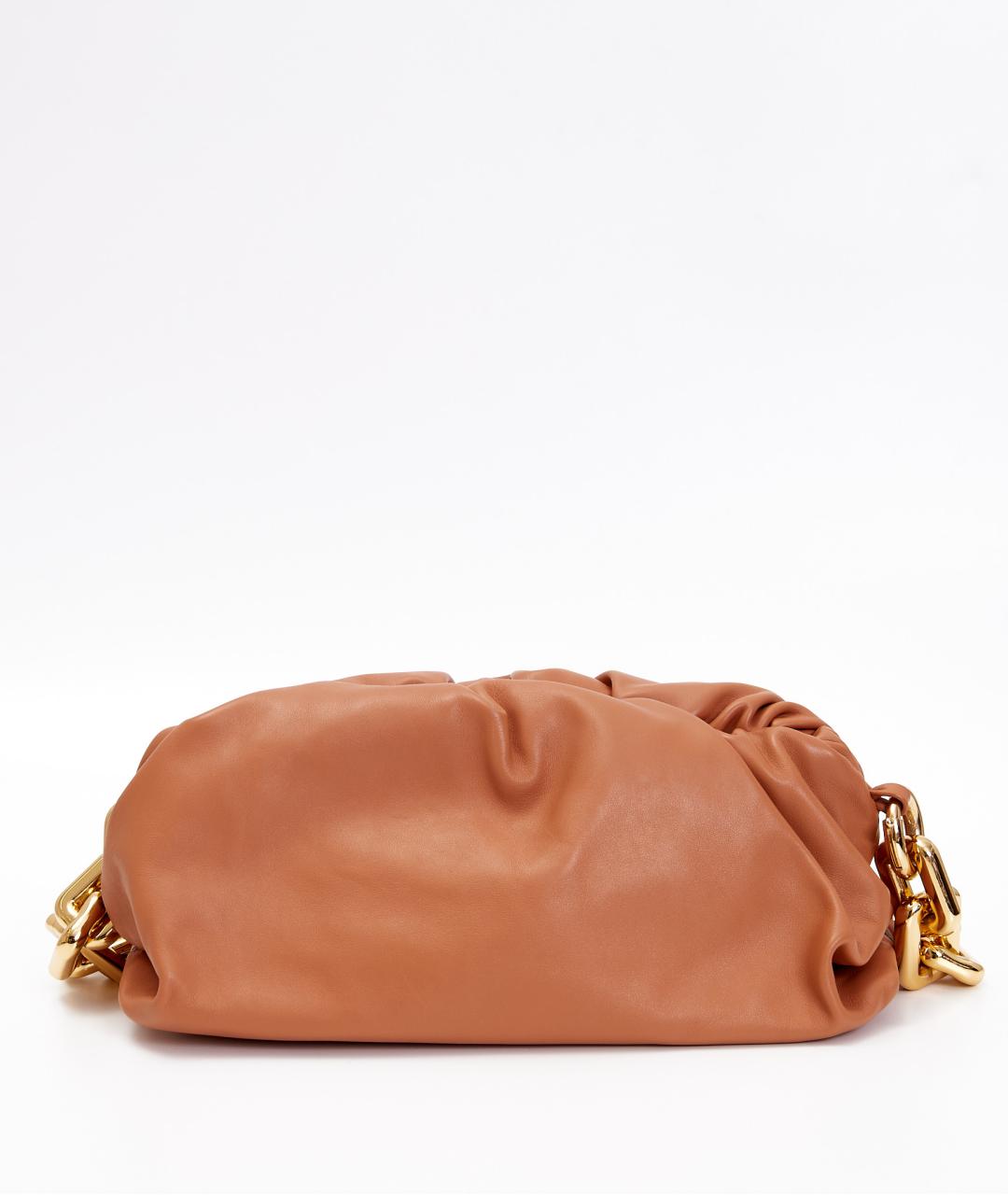 BOTTEGA VENETA Коричневая кожаная сумка с короткими ручками, фото 3