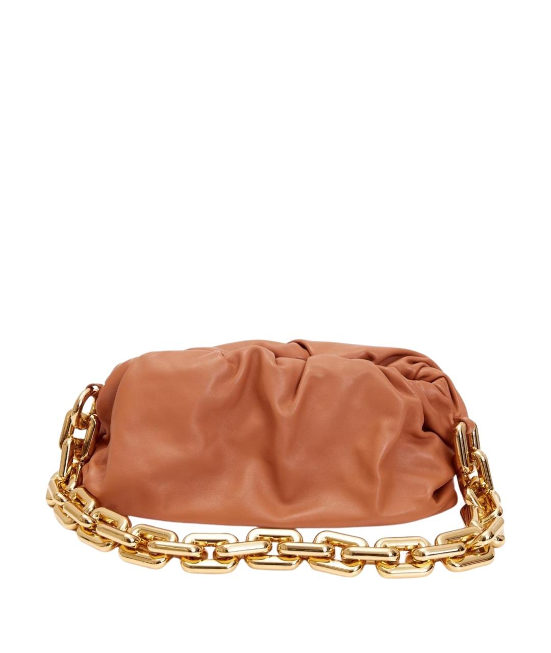 BOTTEGA VENETA Коричневая кожаная сумка с короткими ручками, фото 8