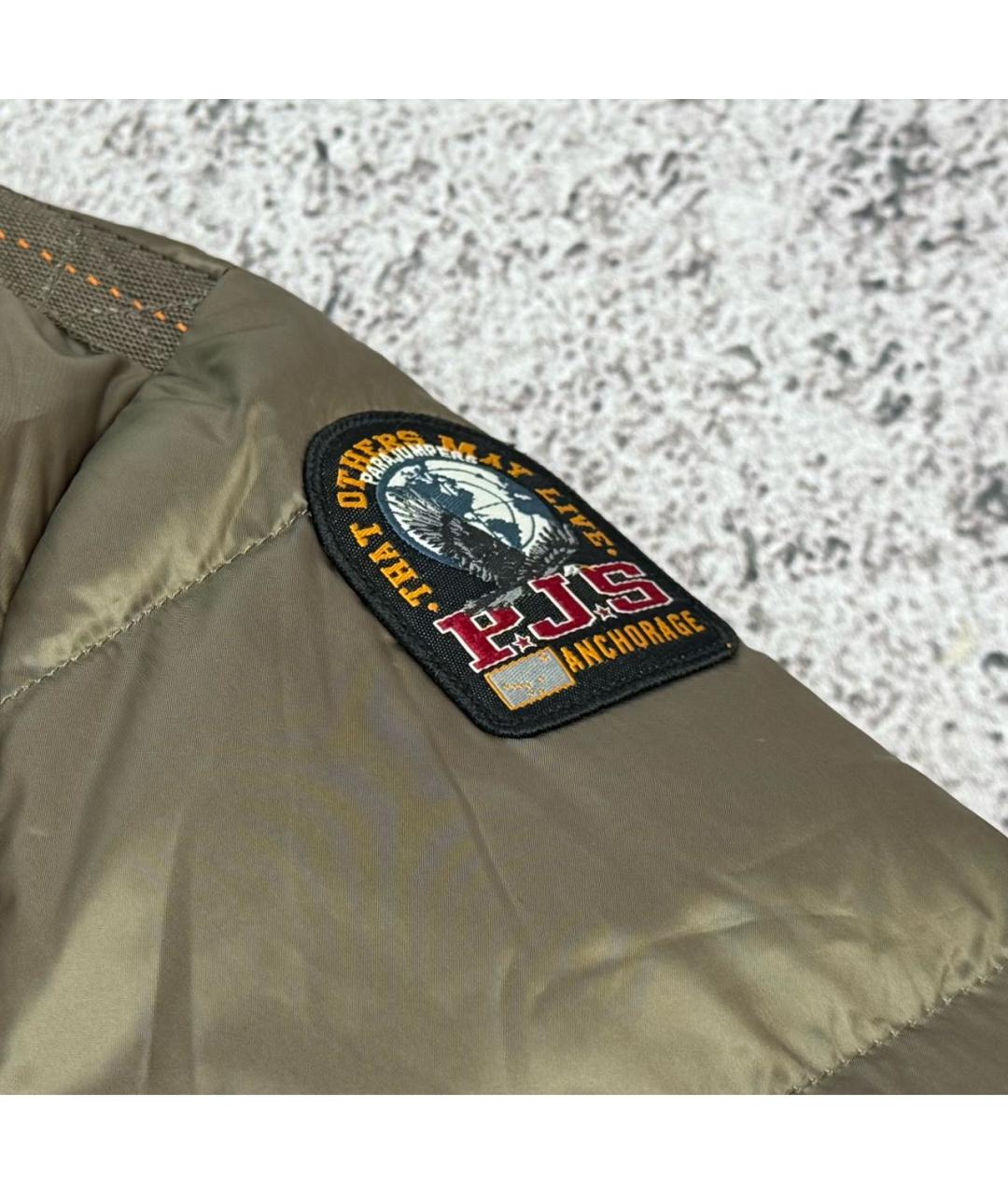 PARAJUMPERS Хаки полиамидовый пуховик, фото 5