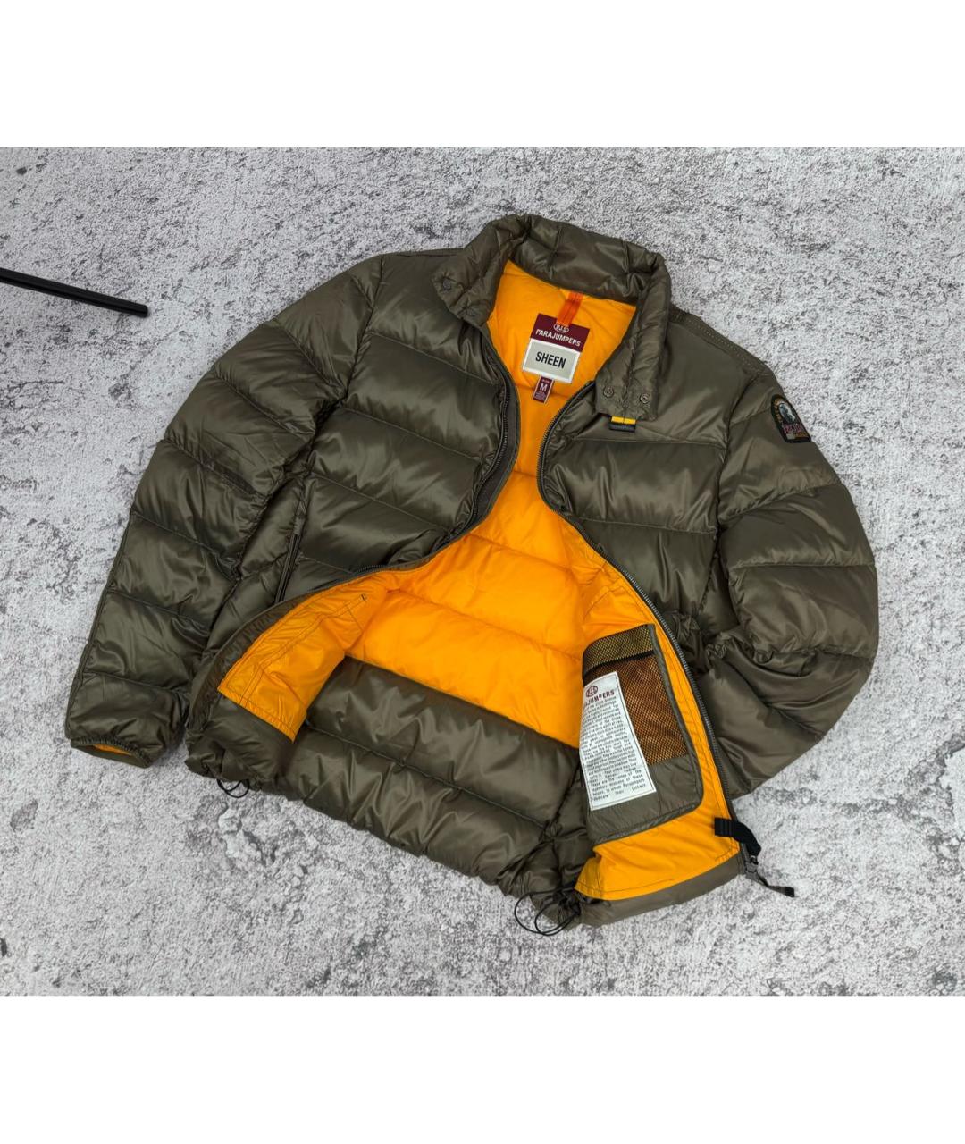 PARAJUMPERS Хаки полиамидовый пуховик, фото 2
