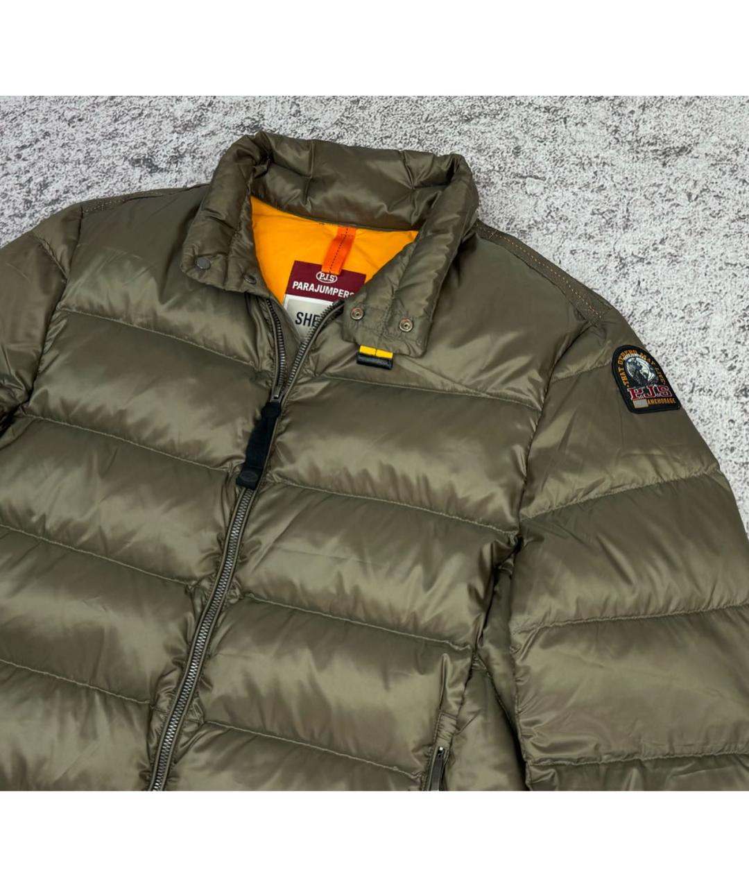 PARAJUMPERS Хаки полиамидовый пуховик, фото 4
