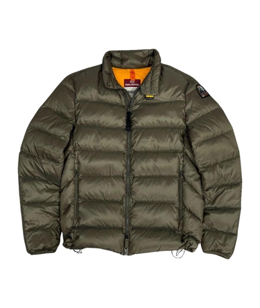 PARAJUMPERS Хаки полиамидовый пуховик, фото 1