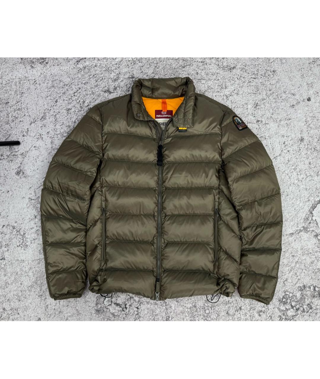 PARAJUMPERS Хаки полиамидовый пуховик, фото 9