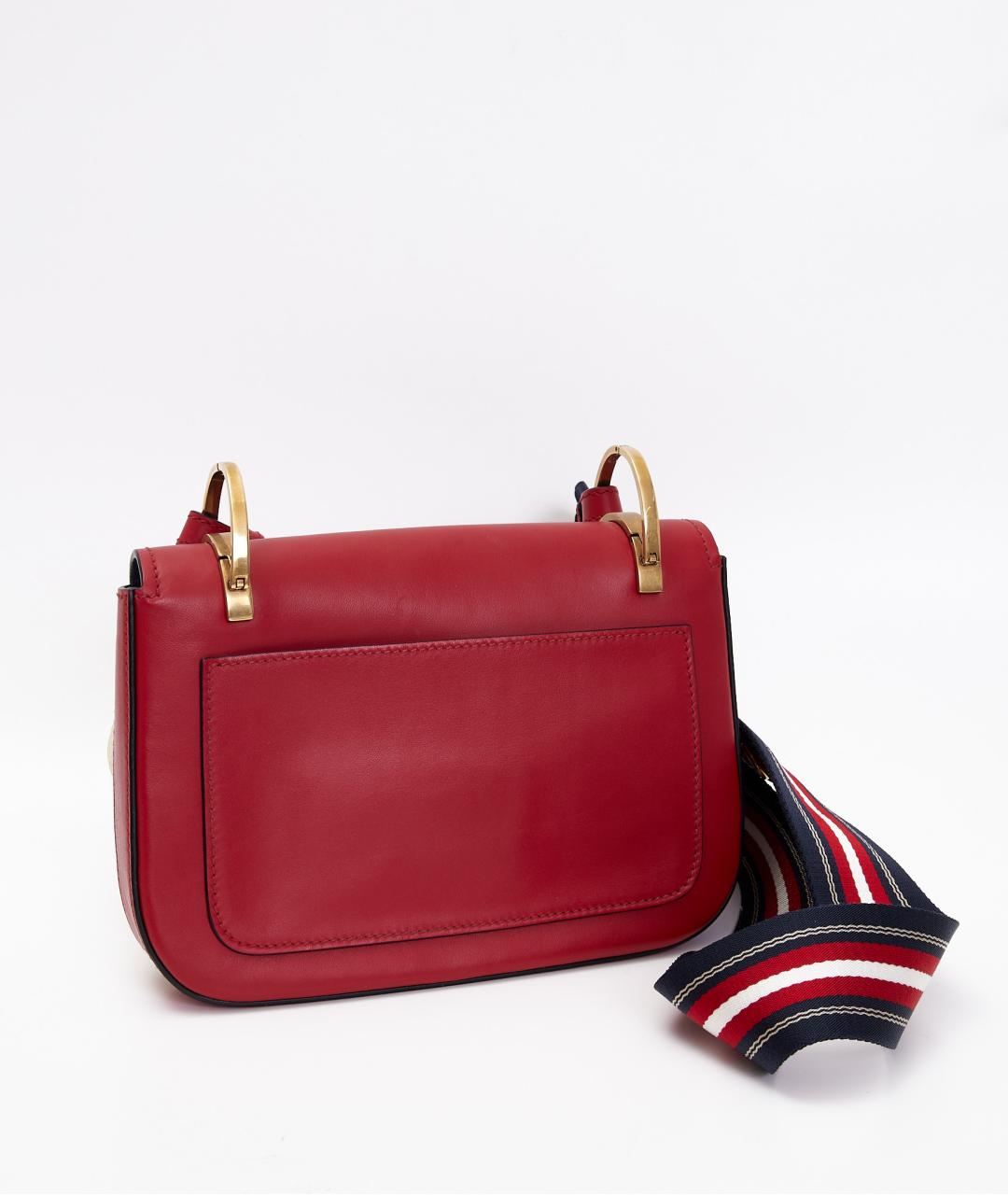 PRADA Красная кожаная сумка через плечо, фото 4