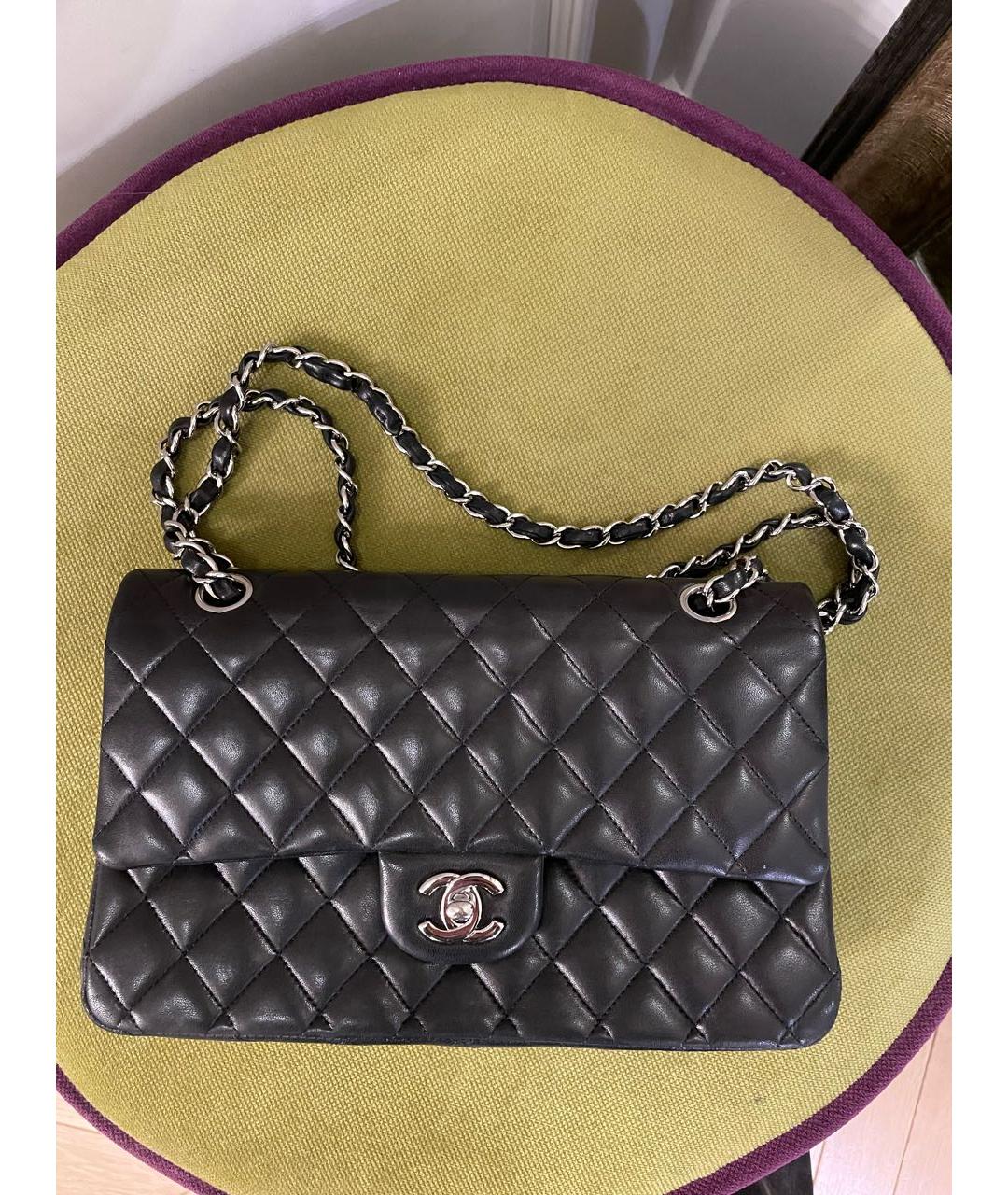 CHANEL Черная кожаная сумка тоут, фото 5