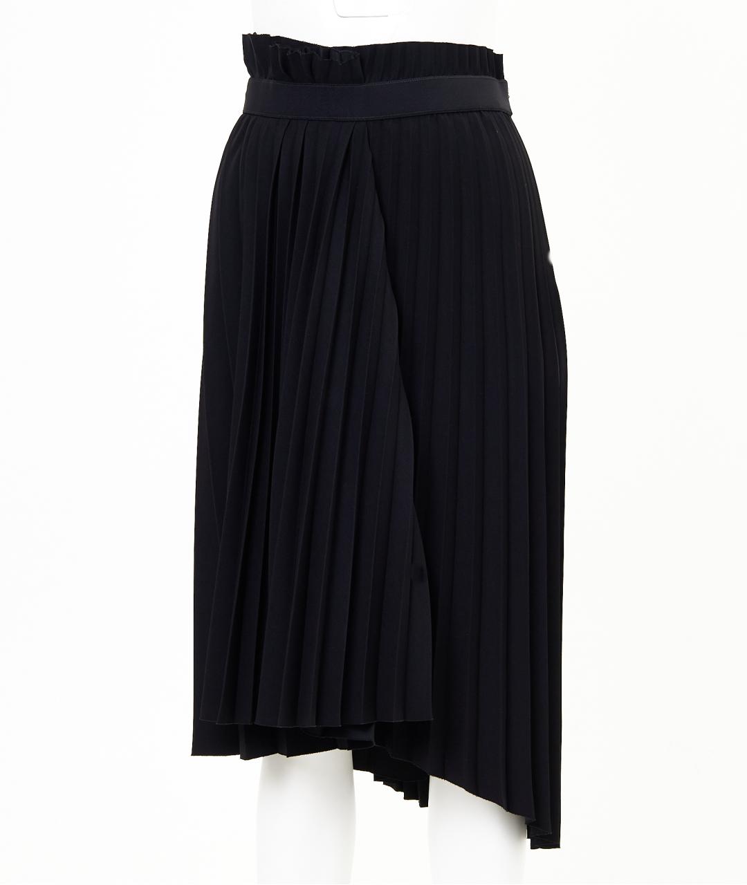 BALENCIAGA Черная полиэстеровая юбка миди, фото 2