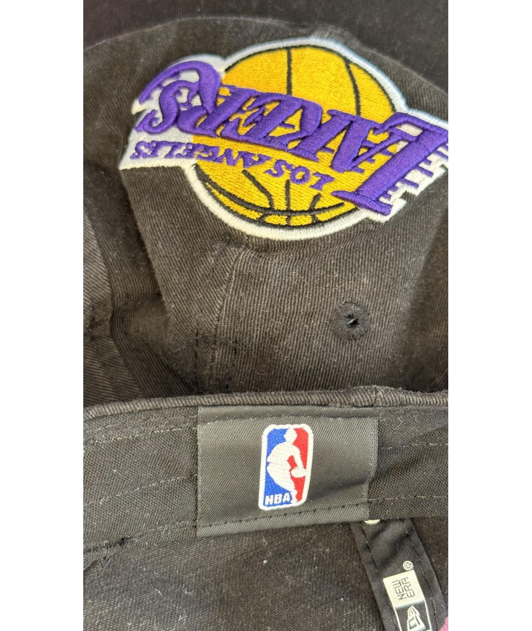 New Era Черная хлопковая кепка, фото 4