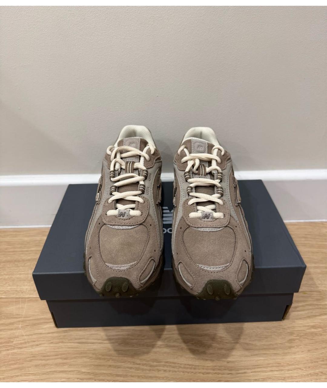 NEW BALANCE Коричневые замшевые кроссовки, фото 3