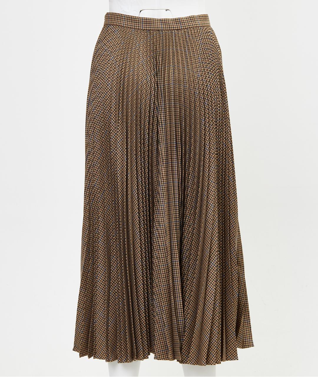 GUCCI Бежевая шерстяная юбка миди, фото 2