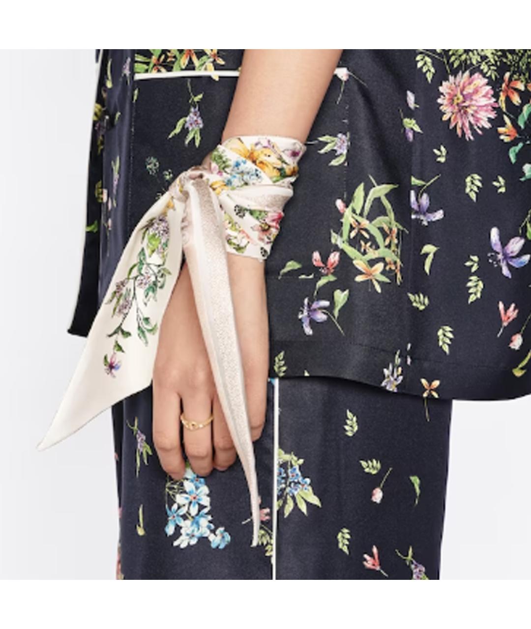 CHRISTIAN DIOR Мульти шелковый шарф, фото 3