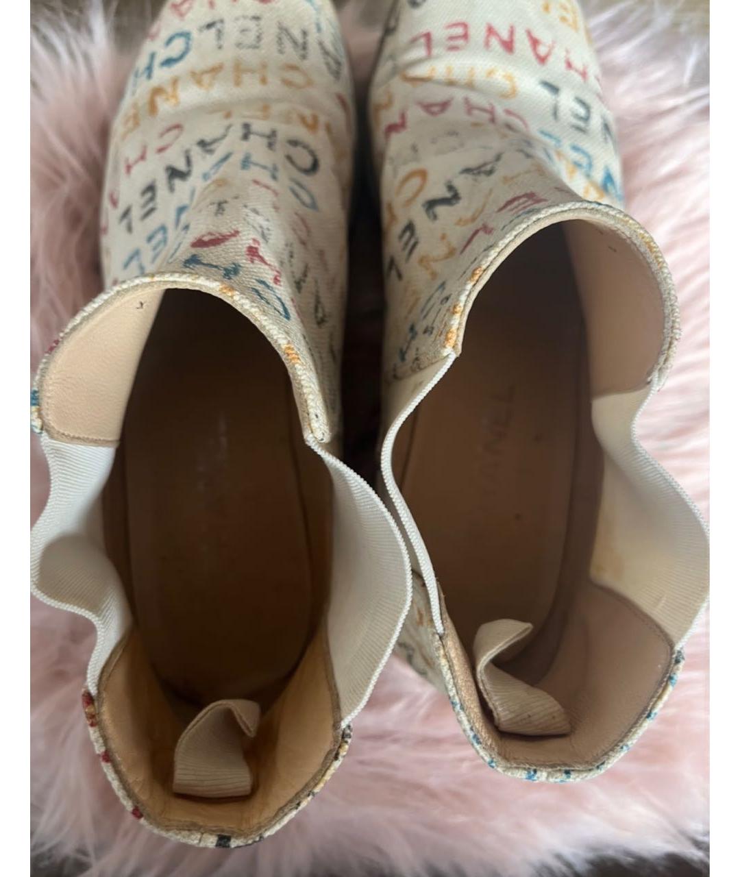 CHANEL Мульти текстильные полусапоги, фото 3