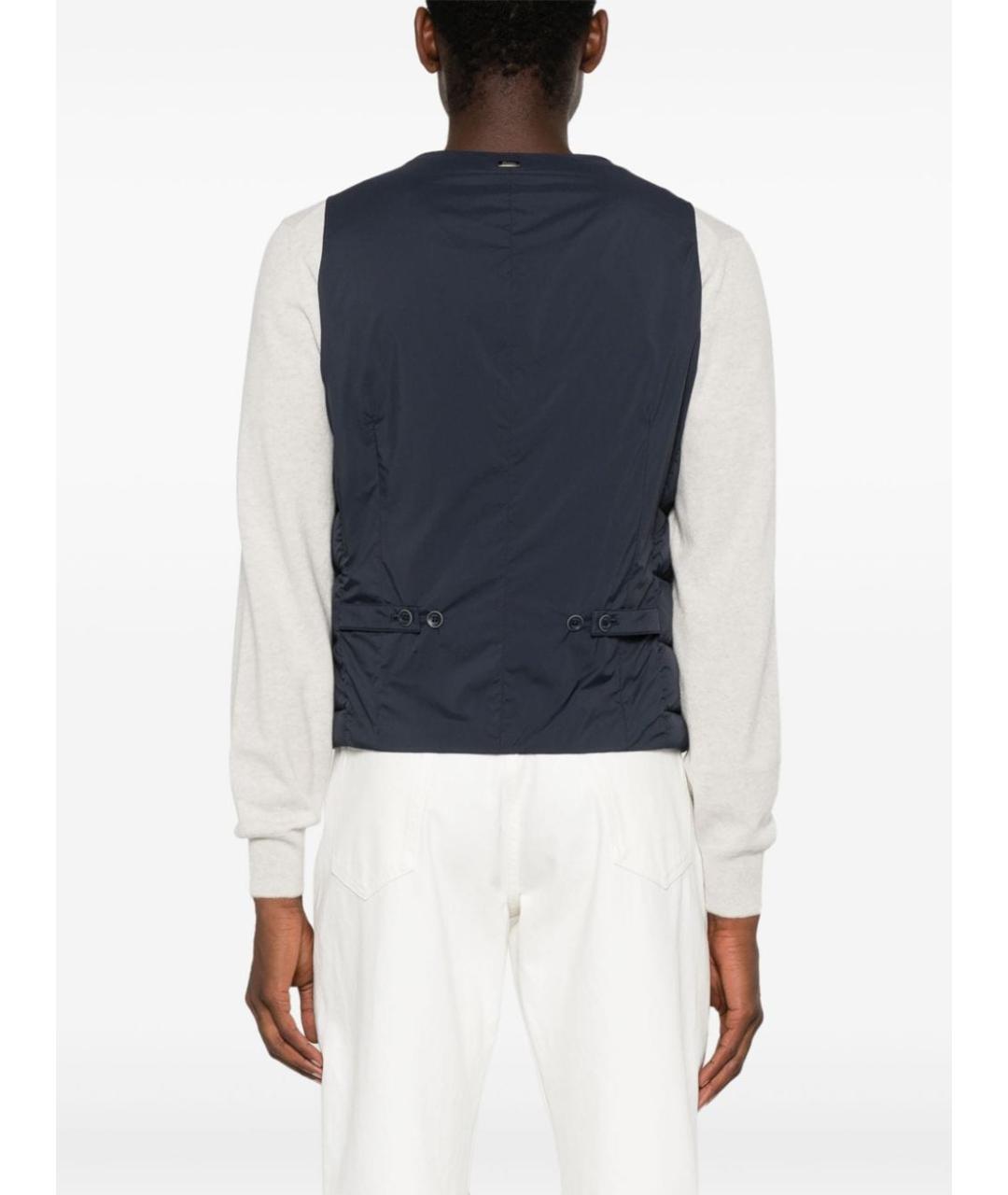 HERNO Синий полиамидовый жилет, фото 2