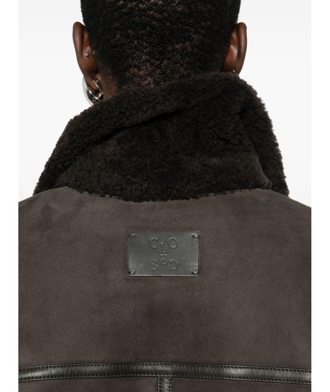 CLOSED Серая дубленка, фото 5