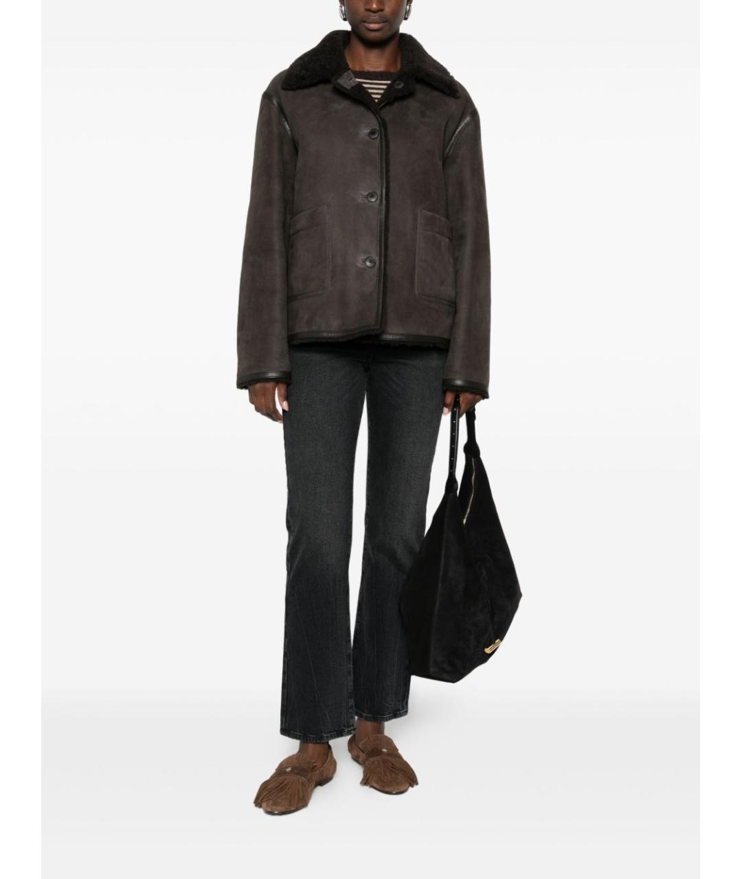 CLOSED Серая дубленка, фото 3