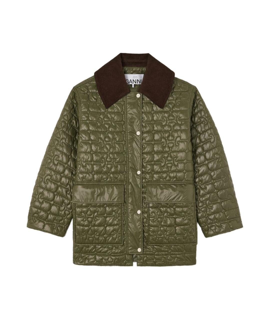 GANNI Зеленая куртка, фото 1