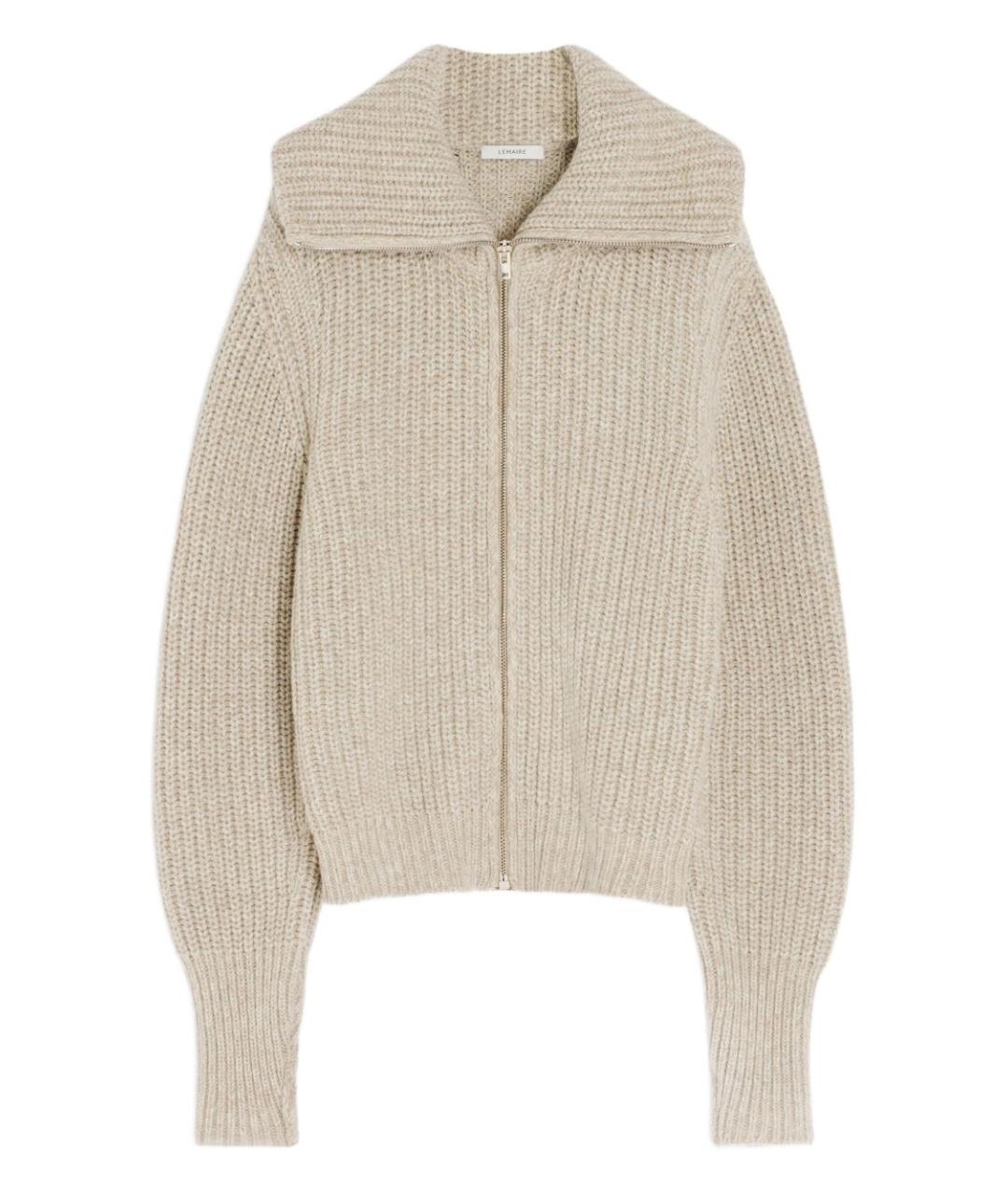 LEMAIRE Бежевый шерстяной кардиган, фото 1