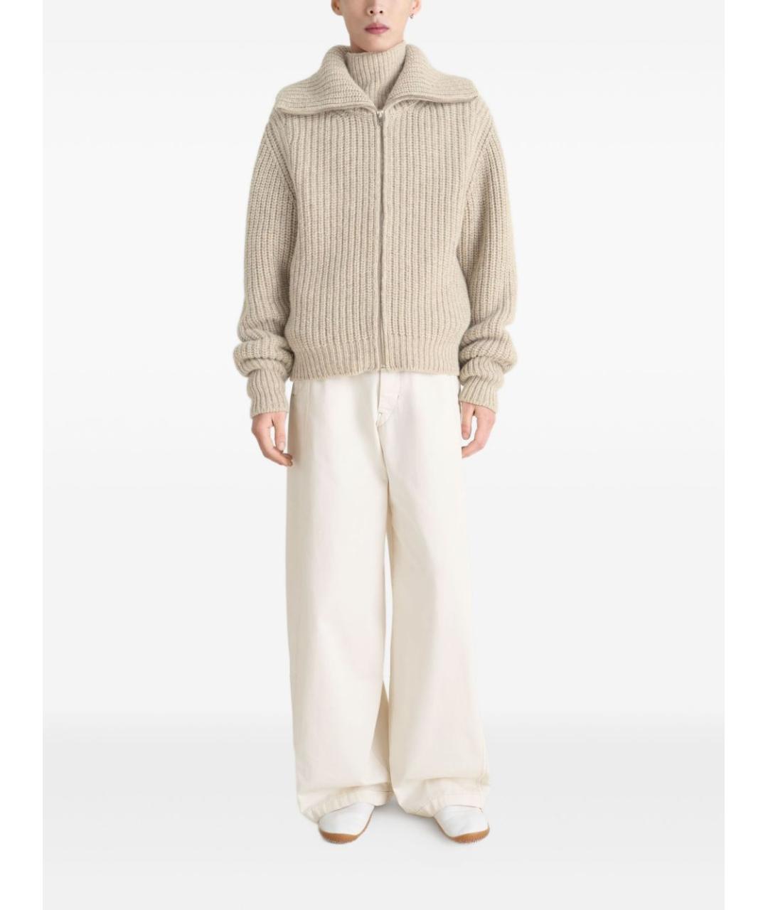 LEMAIRE Бежевый шерстяной кардиган, фото 2