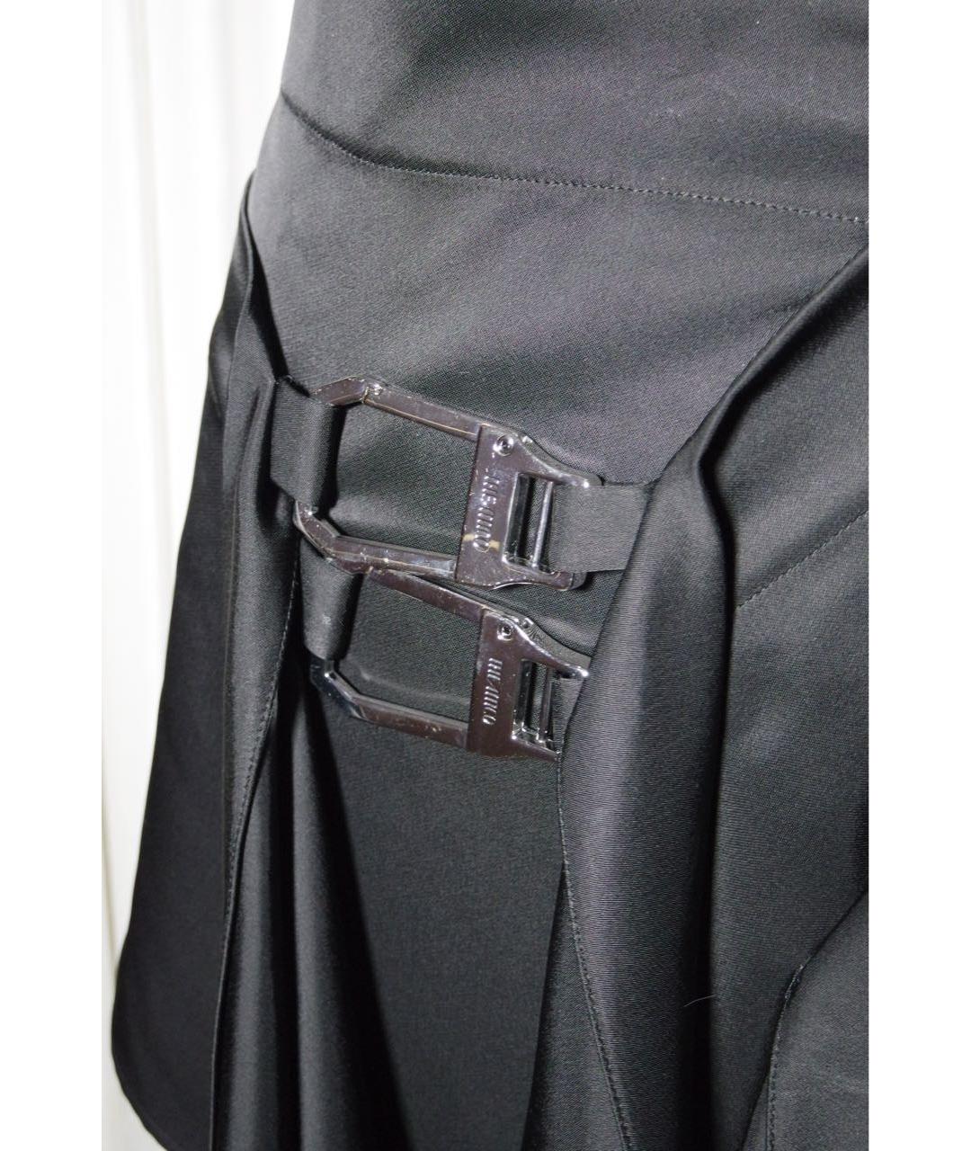 THE ATTICO Черная шерстяная юбка мини, фото 6