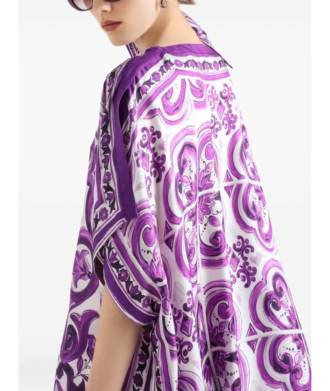 DOLCE&GABBANA Мульти шелковое парео, фото 3