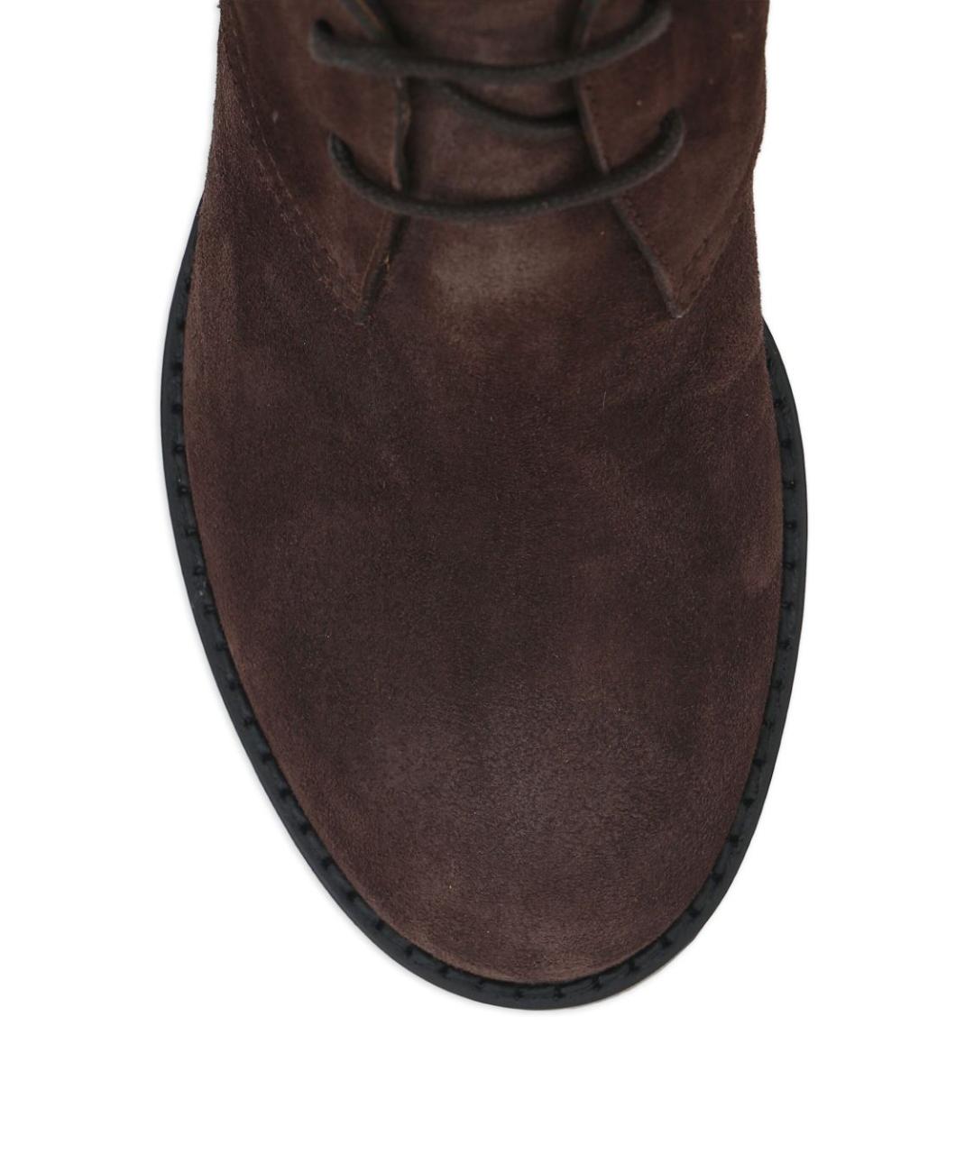 TOD'S Коричневые замшевые сапоги, фото 3