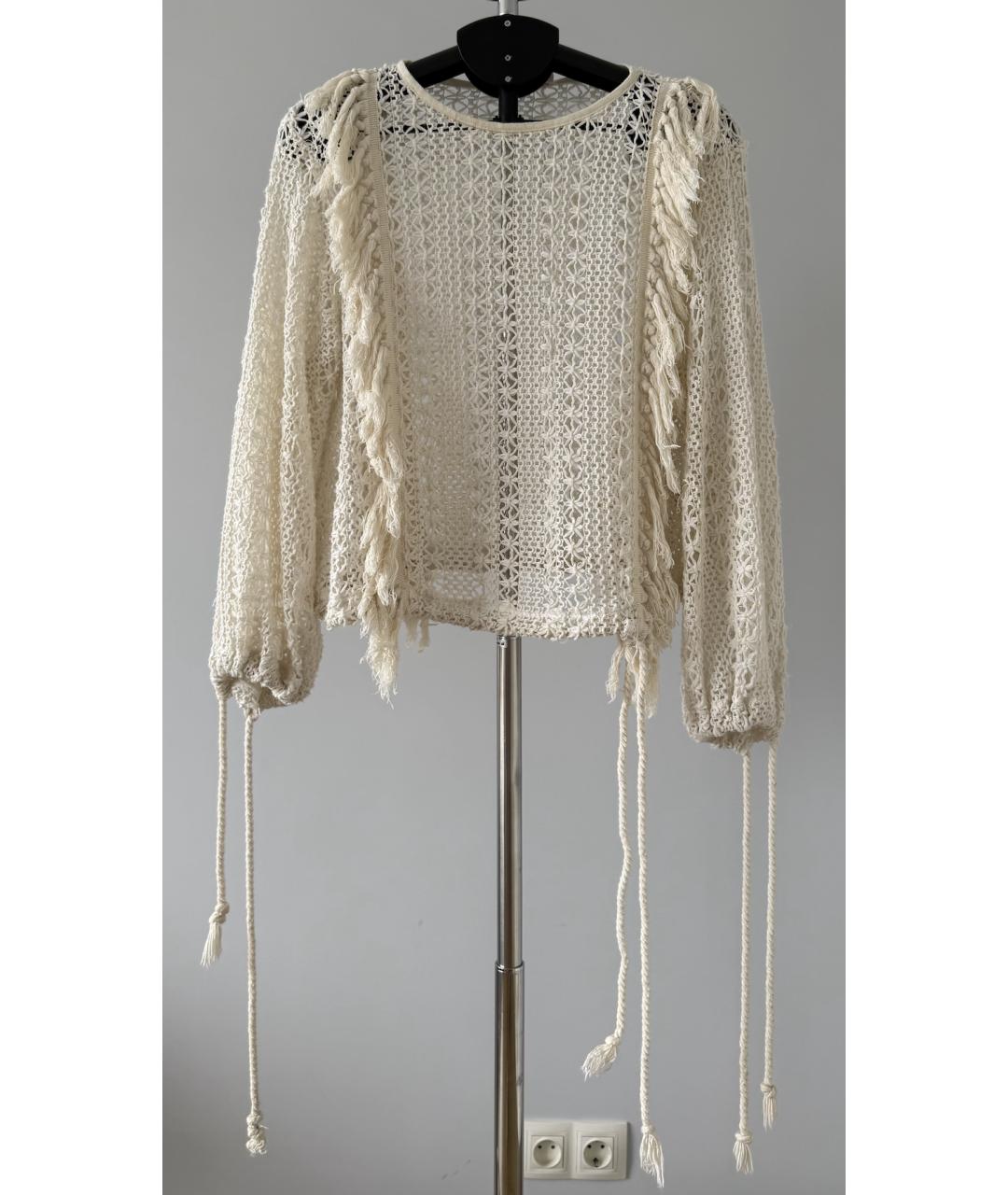 SEE BY CHLOE Бежевая хлопковая блузы, фото 9