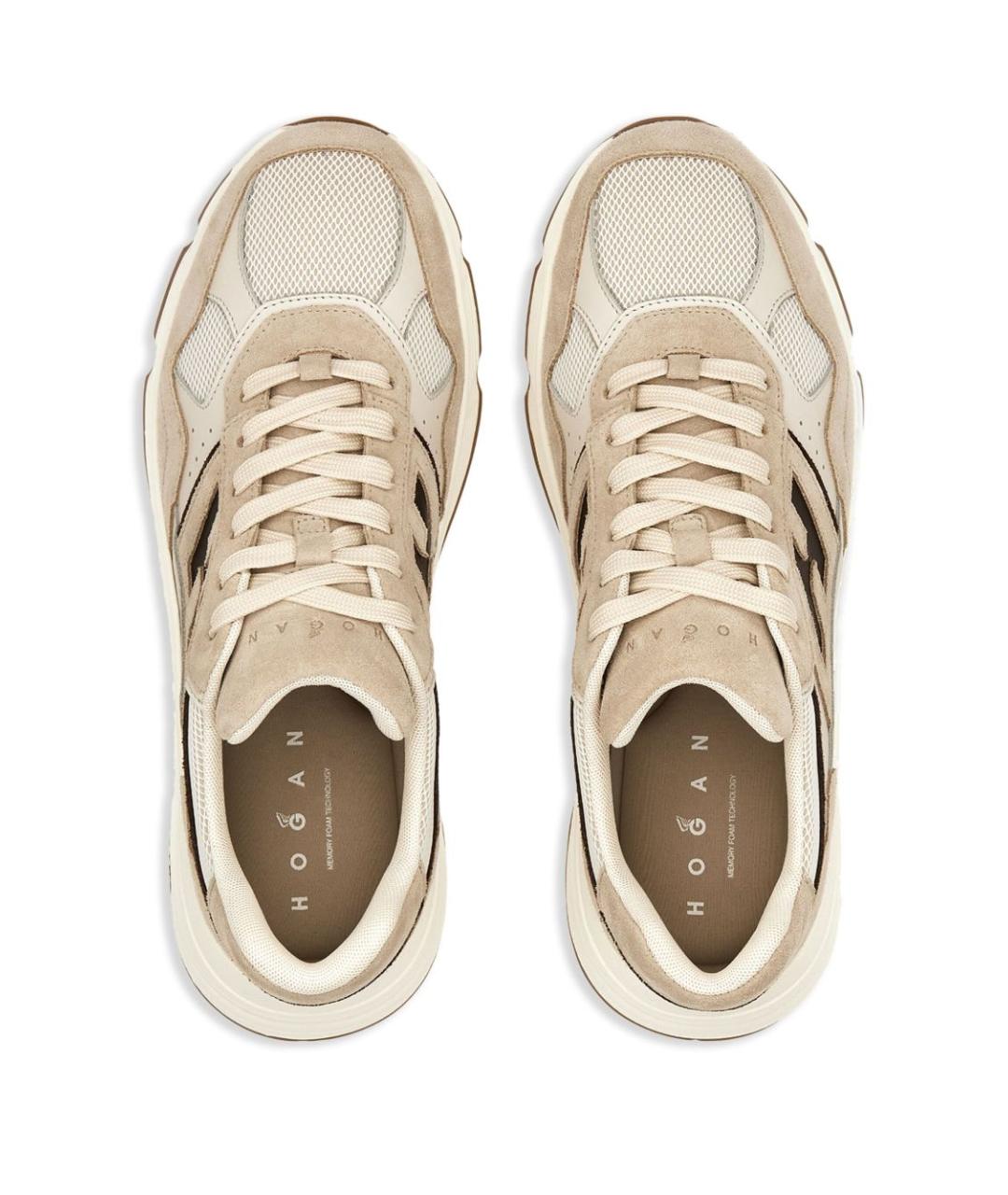 HOGAN Бежевые высокие кроссовки / кеды, фото 5