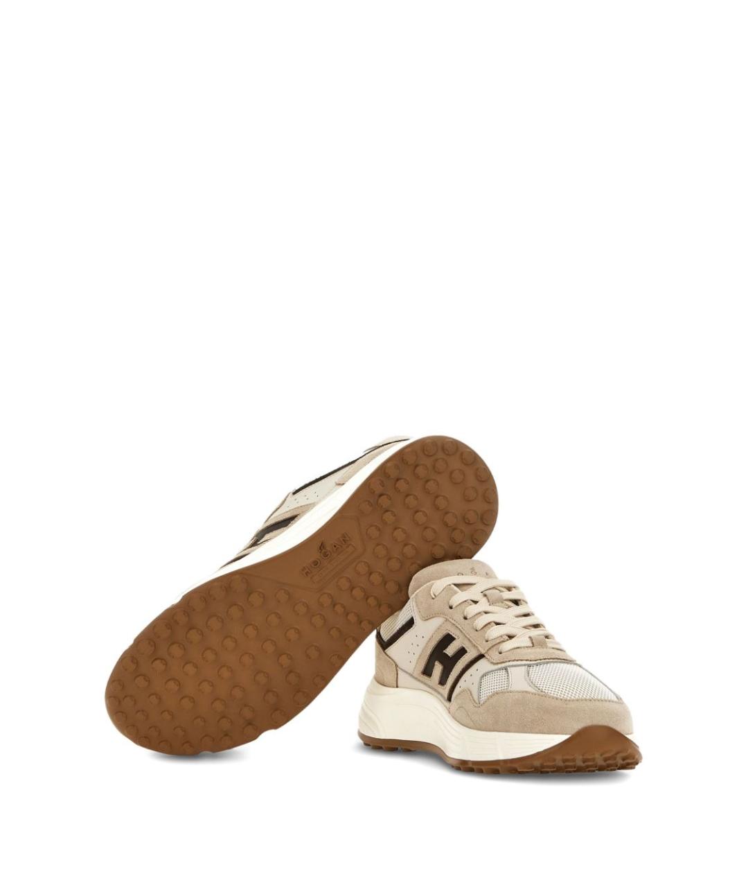 HOGAN Бежевые высокие кроссовки / кеды, фото 4